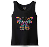 Colorful Butterfly in Geometrical Style Siyah Erkek Atlet