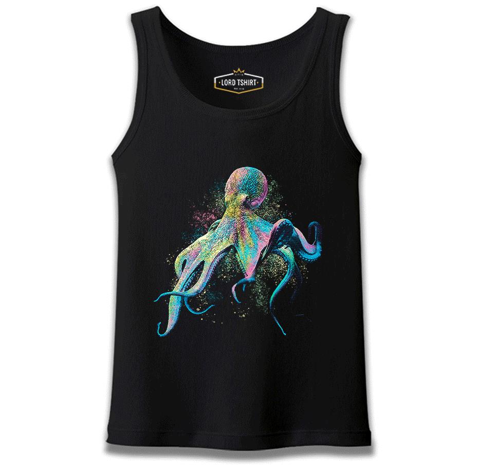 Colorful Octopus Siyah Erkek Atlet