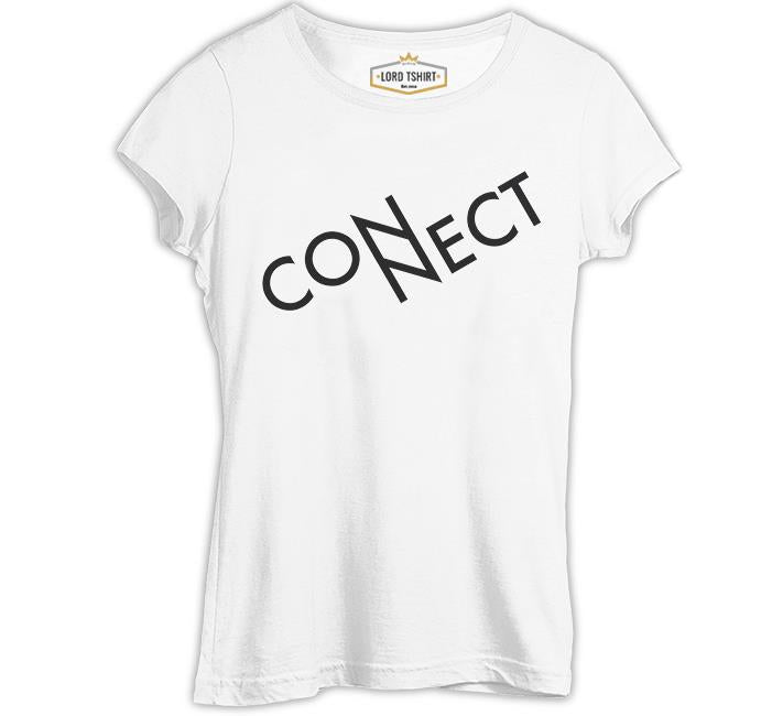 Connect with N Beyaz Kadın Tshirt