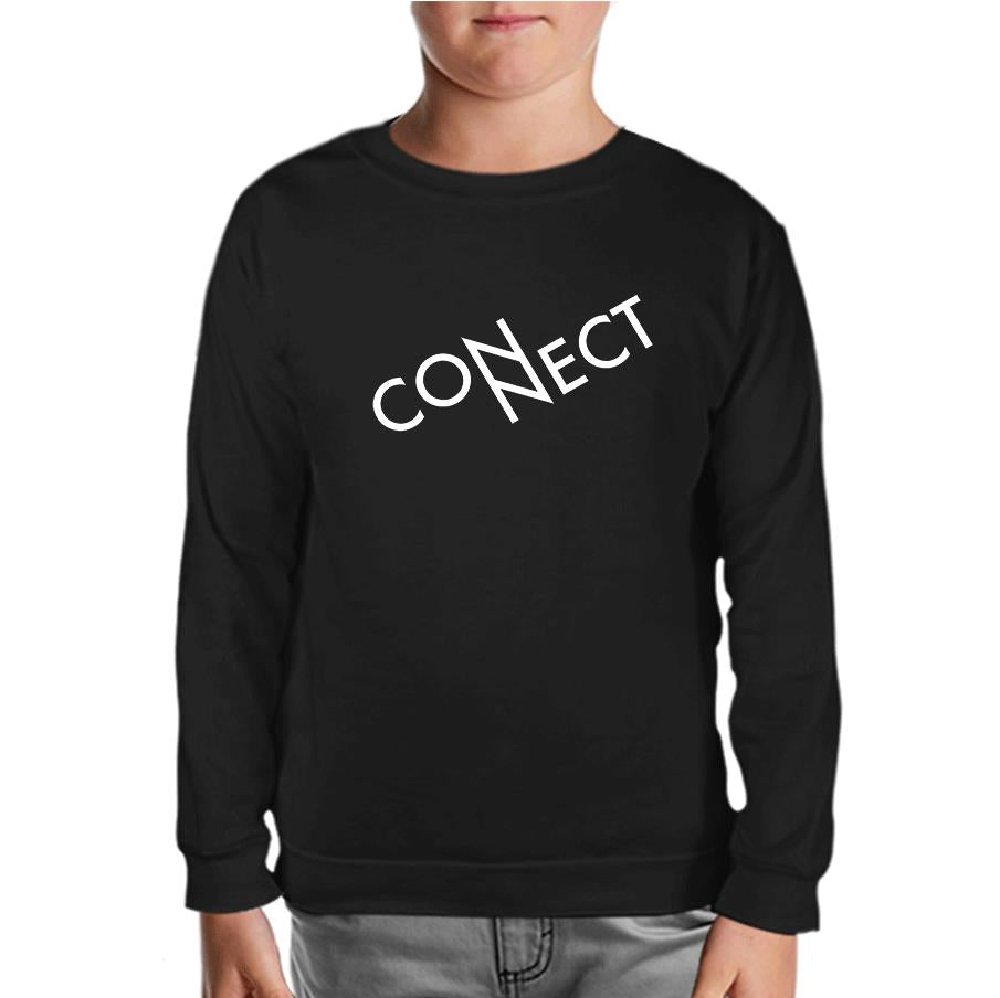Connect with N Black Kids Sweatshirt