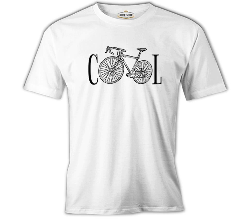 Cool Bicycle Beyaz Erkek Tshirt