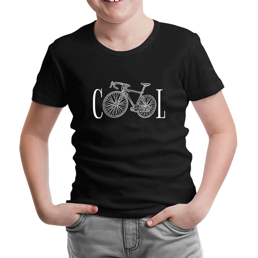 Cool Bicycle Siyah Çocuk Tshirt