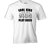 Cool Kids Play Chess Beyaz Erkek Tshirt