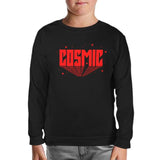 Cosmic Stars Siyah Çocuk Sweatshirt