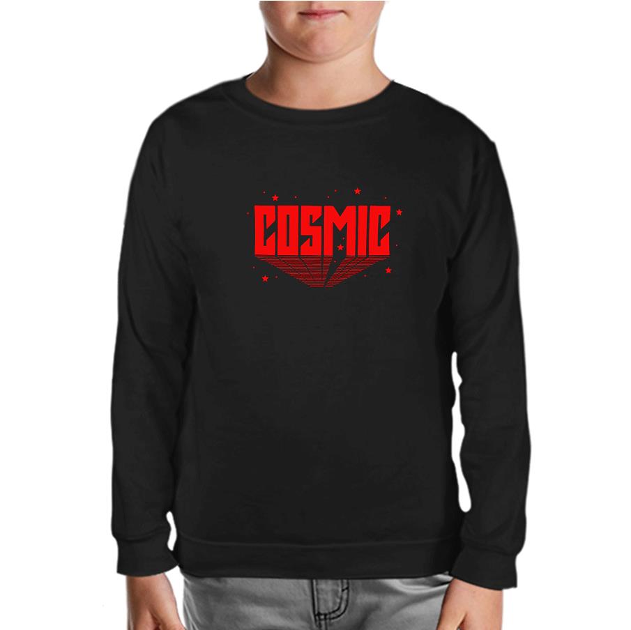 Cosmic Stars Black Kids Sweatshirt
