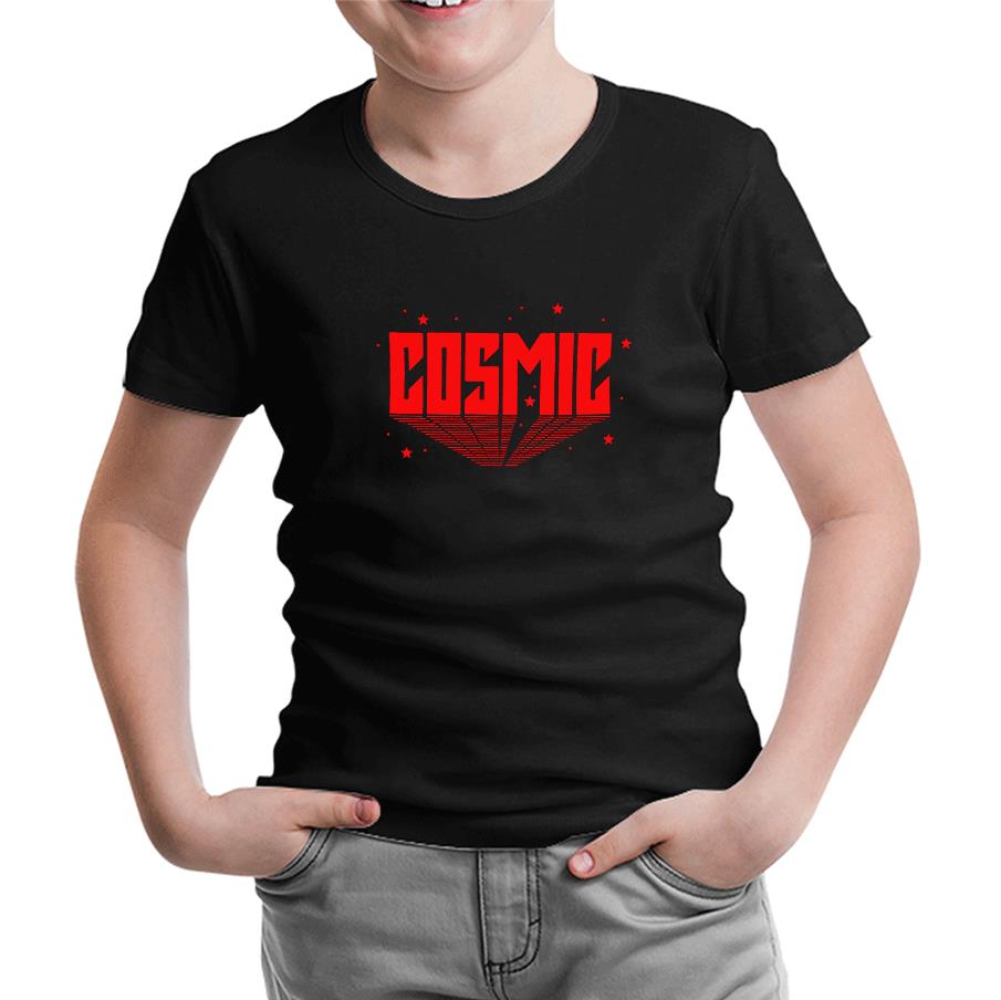Cosmic Stars Siyah Çocuk Tshirt