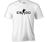 Counter Strike - CS Logo Beyaz Erkek Tshirt