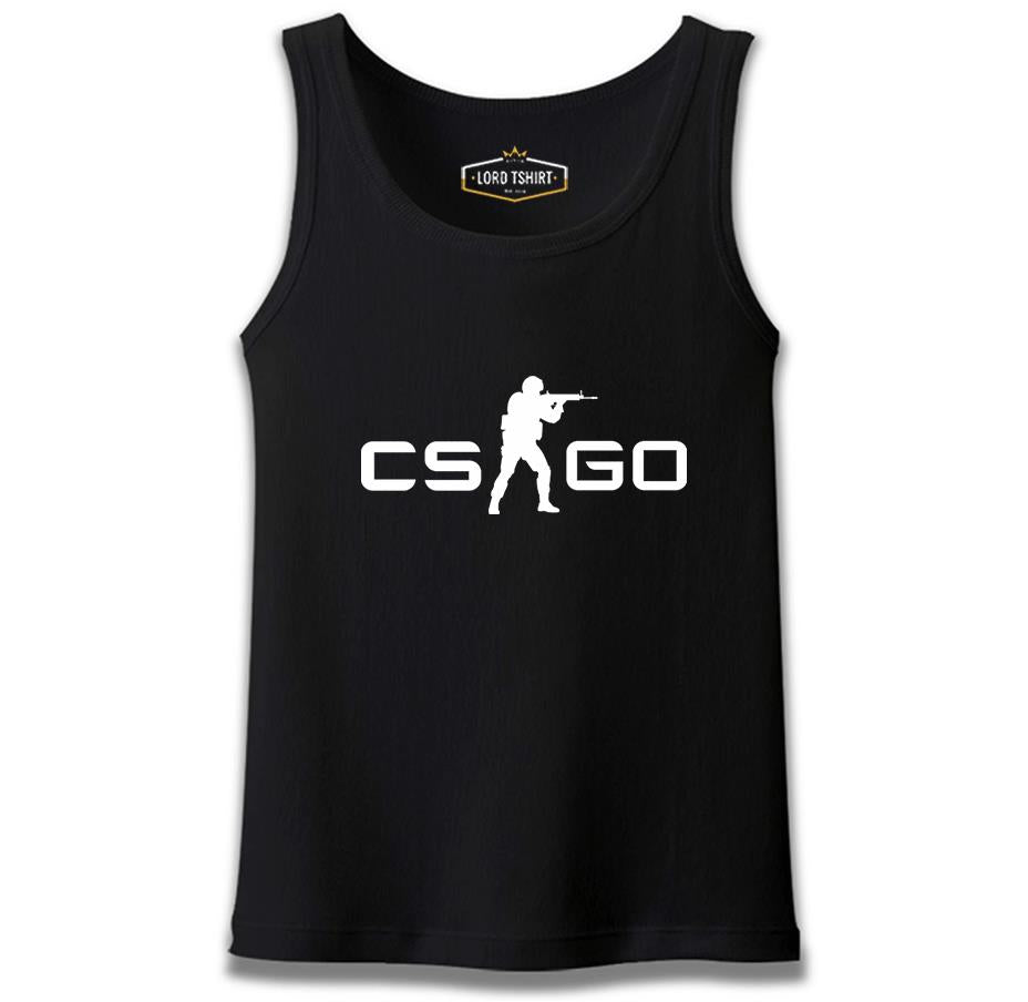 Counter Strike - CS Logo Siyah Erkek Atlet