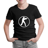 Counter Strike - CS Soldier Siyah Çocuk Tshirt