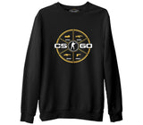 Counter Strike - Go  Siyah Erkek Kalın Sweatshirt