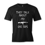 Counter Strike - My One Taps Siyah Erkek Tshirt