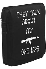 Counter Strike - My One Taps Unisex Siyah Postacı Çanta