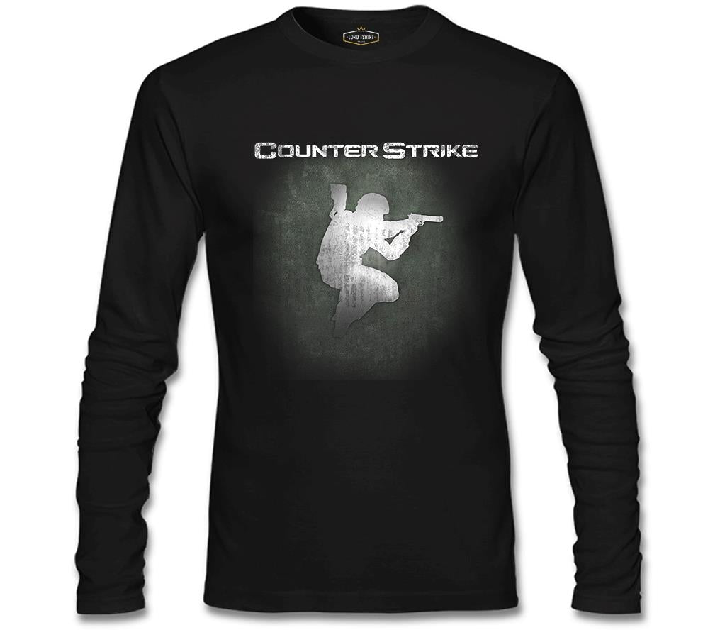 Counter Strike Siyah Erkek Sweatshirt