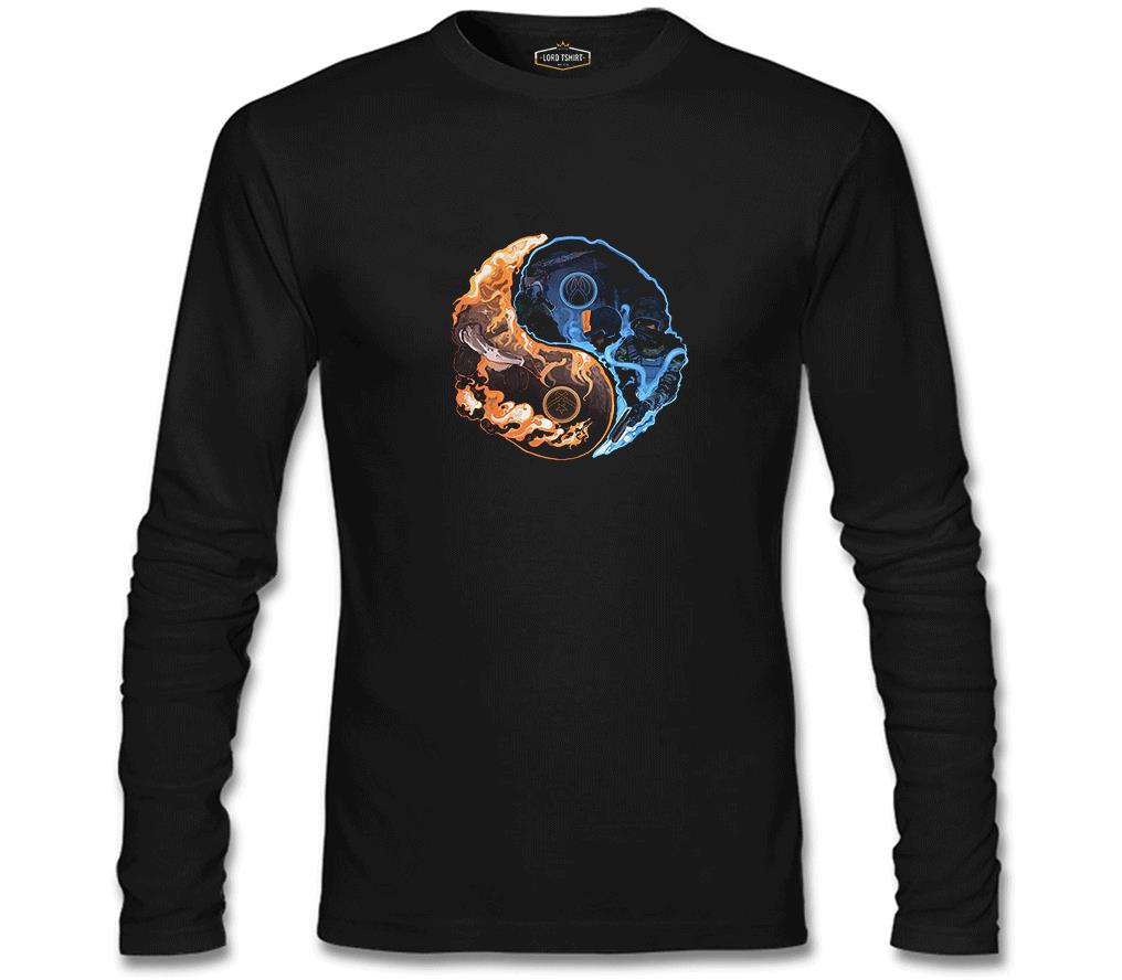 Counter Strike - Yin Siyah Erkek Sweatshirt