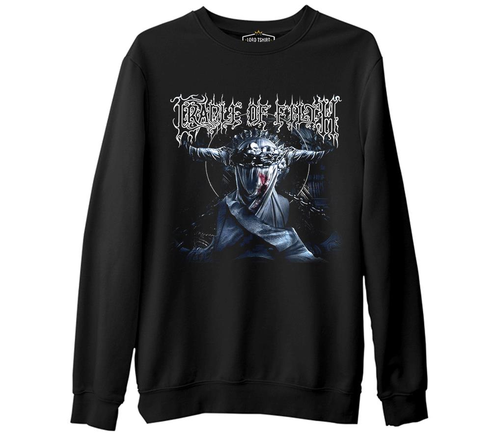 Cradle of Filth  Siyah Erkek Kalın Sweatshirt
