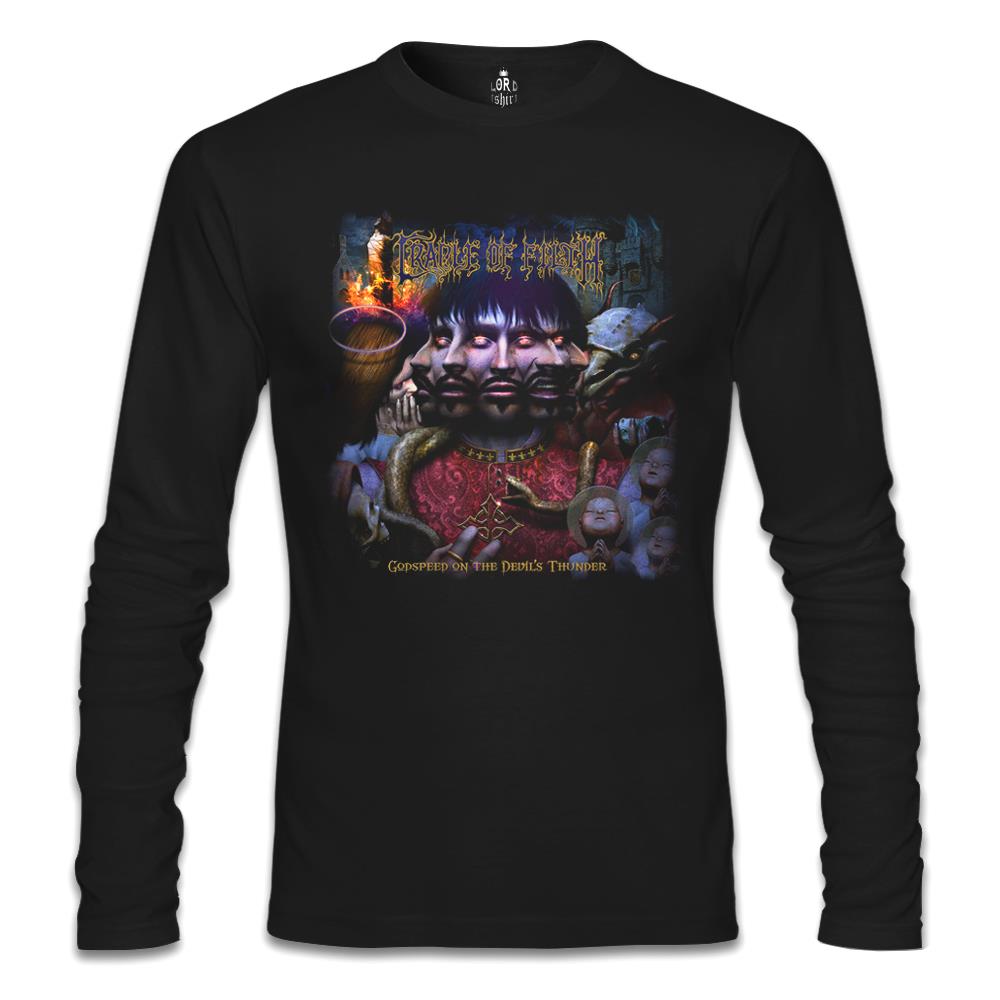 Cradle of Filth - Godspeed on the Devil's Thunder Siyah Erkek Sweatshirt