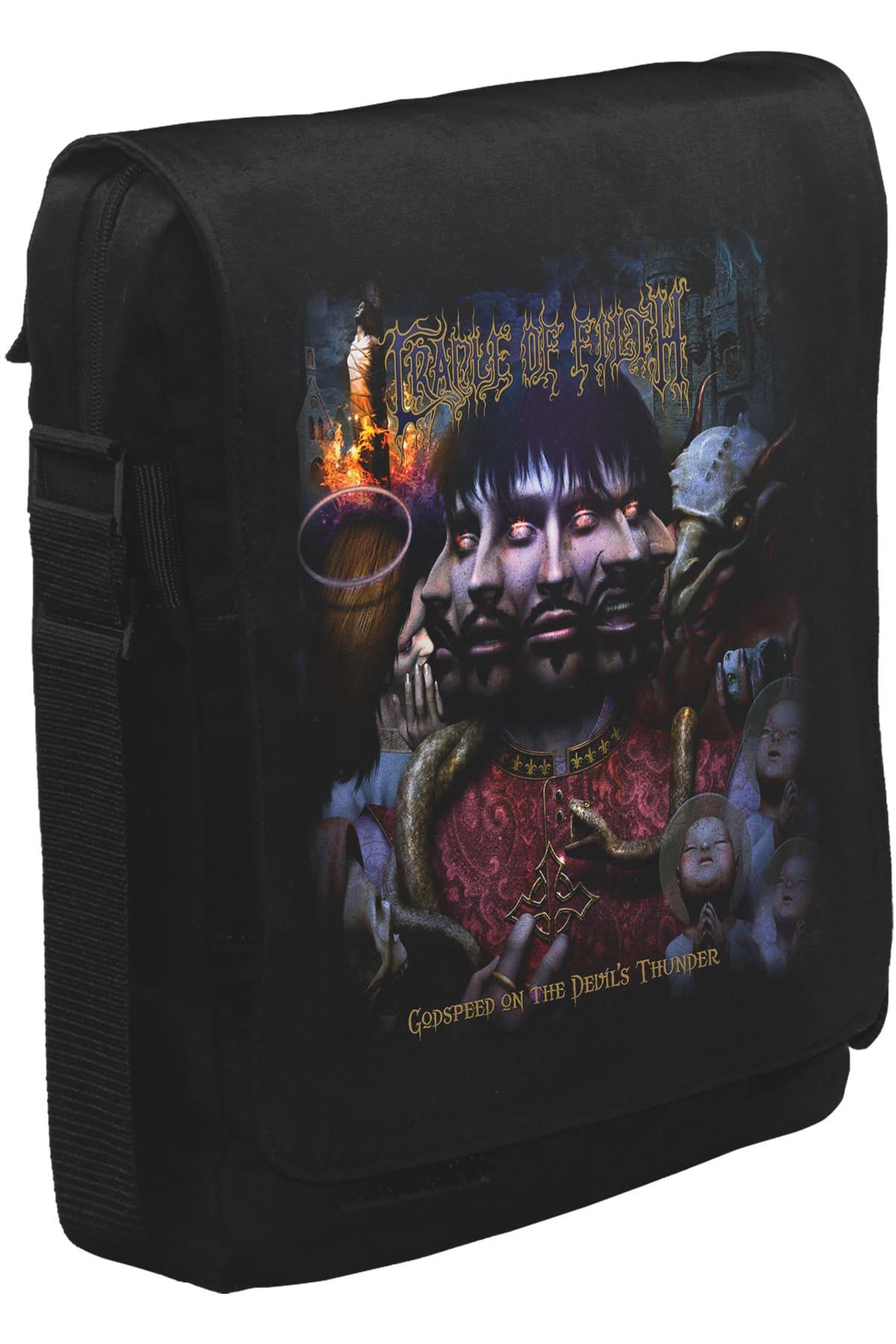 Cradle of Filth - Godspeed on the Devil's Thunder Unisex Siyah Postacı Çanta
