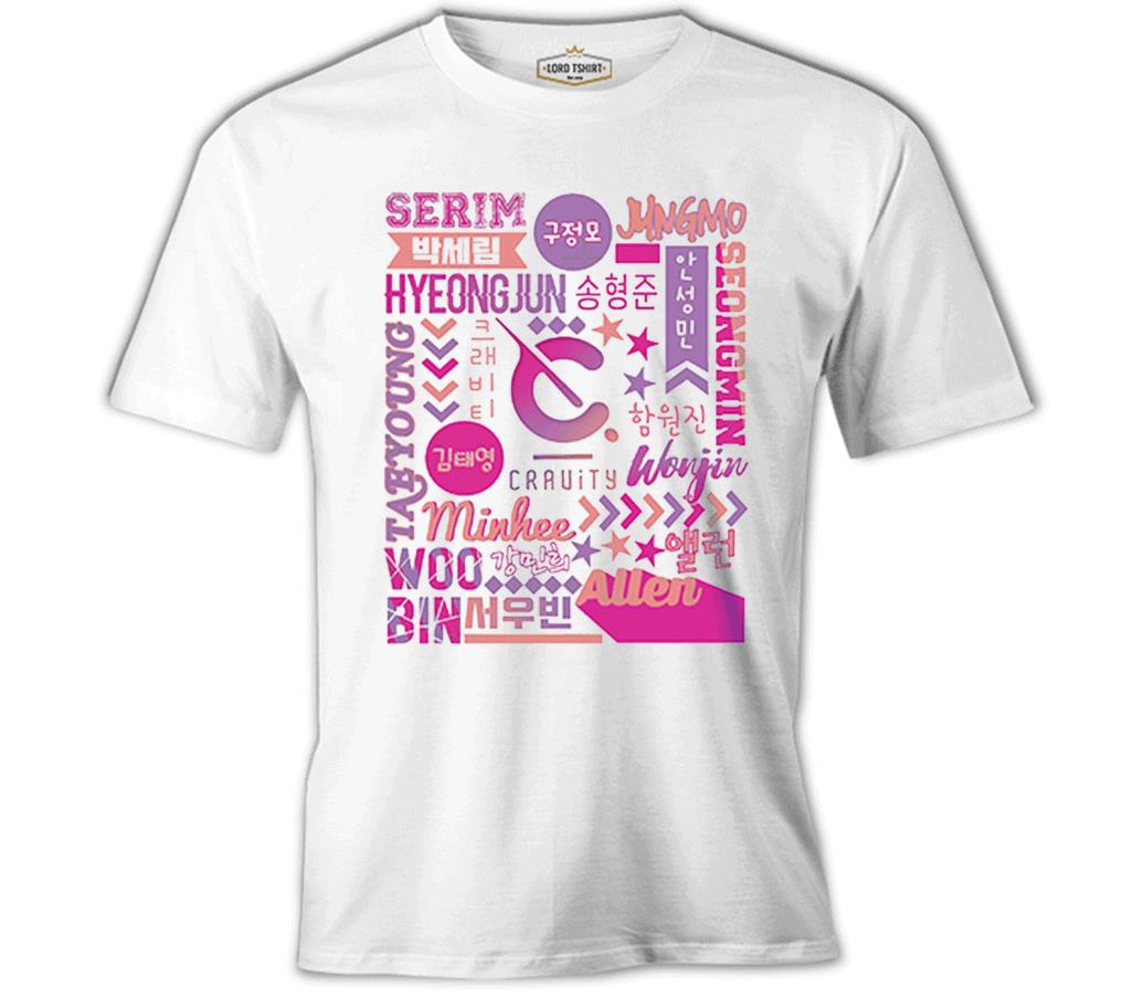 Cravity - Cosmos Beyaz Erkek Tshirt