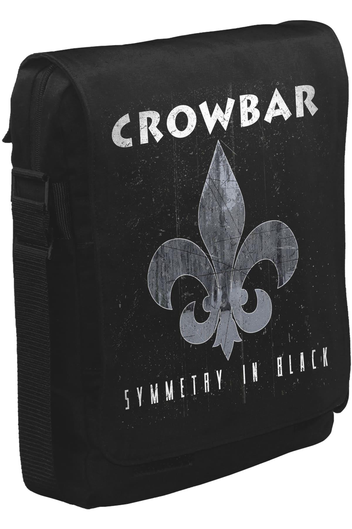 Crowbar - Symmetry in Black Unisex Siyah Postacı Çanta