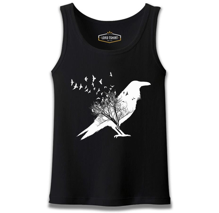 Crows in Tales Siyah Erkek Atlet