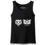 Cute Owls Cartoon Siyah Erkek Atlet