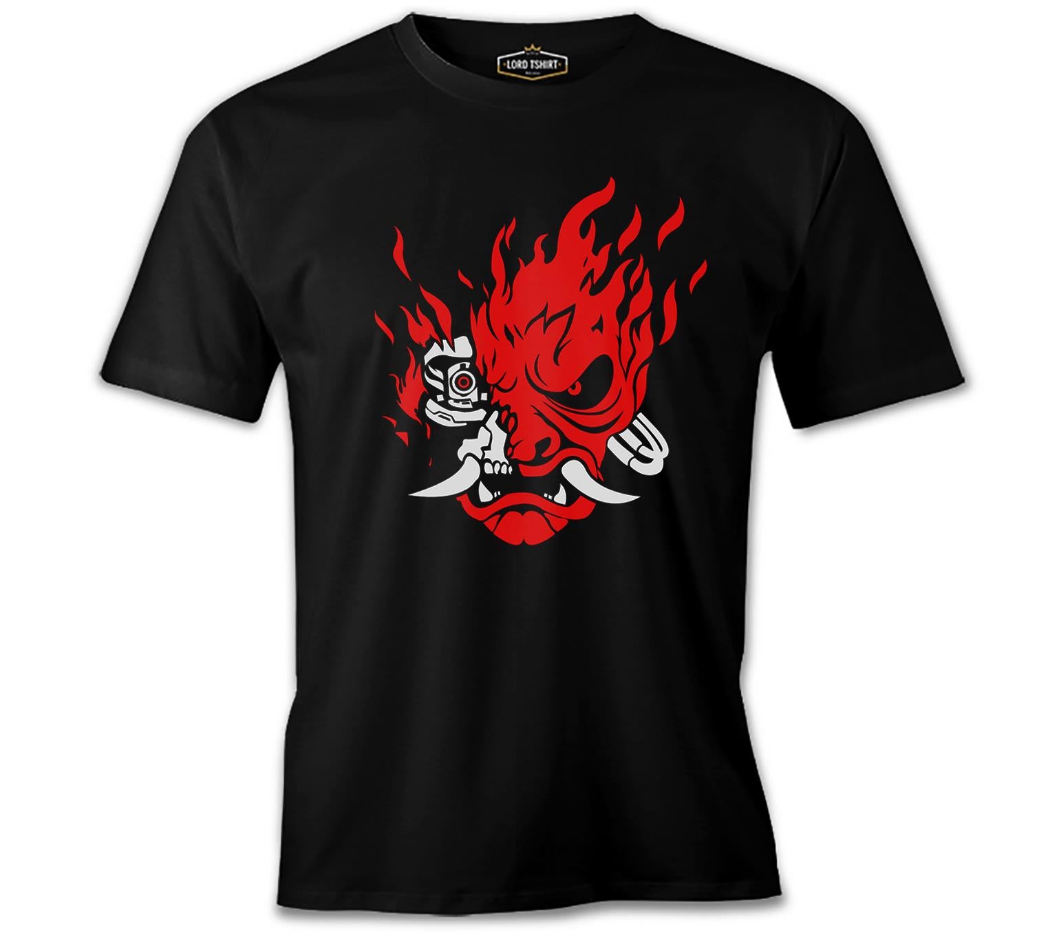 Cyberpunk - Samurai Siyah Erkek Tshirt