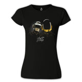 Daft Punk Siyah Kadın Tshirt