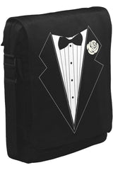Damat - Groom Suit Unisex Siyah Postacı Çanta