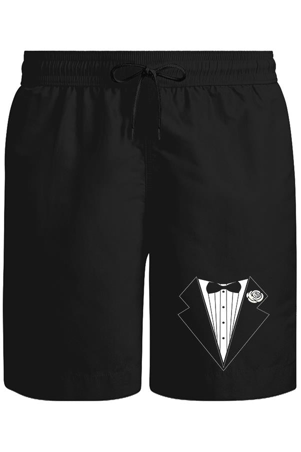 Damat - Groom Suit Unisex Siyah Şort