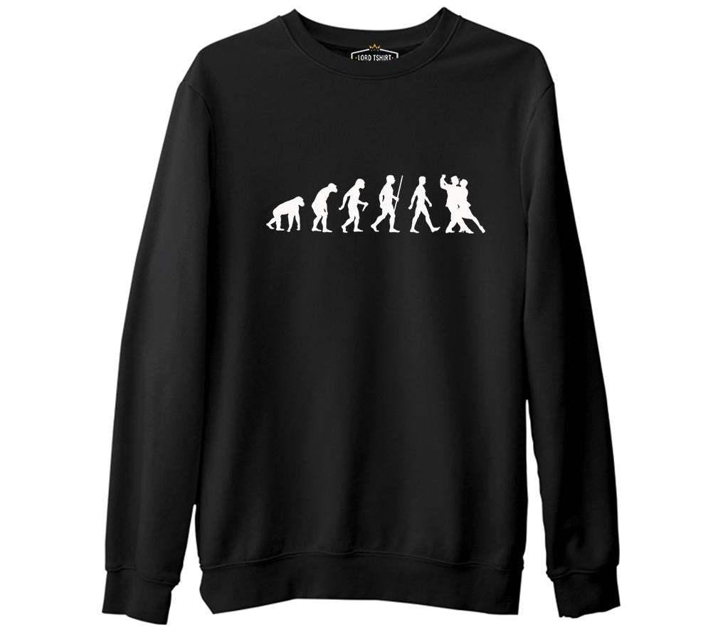 Dance Evoloution Siyah Erkek Kalın Sweatshirt