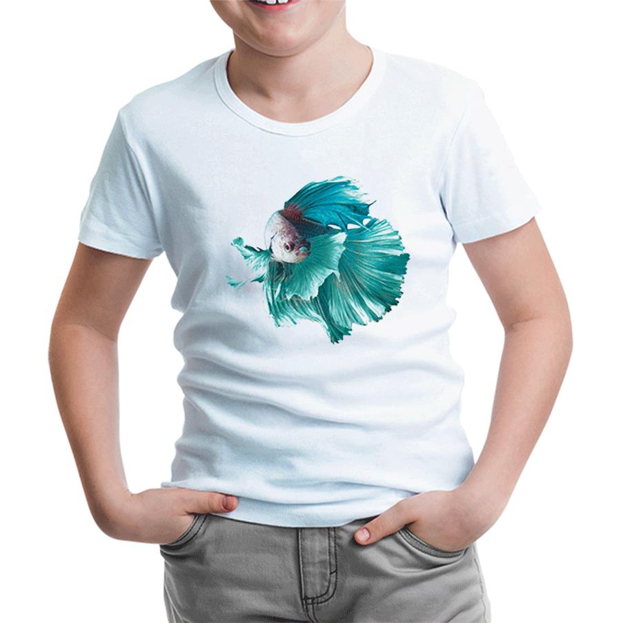 Dance in the Ocean - Balık Beyaz Çocuk Tshirt