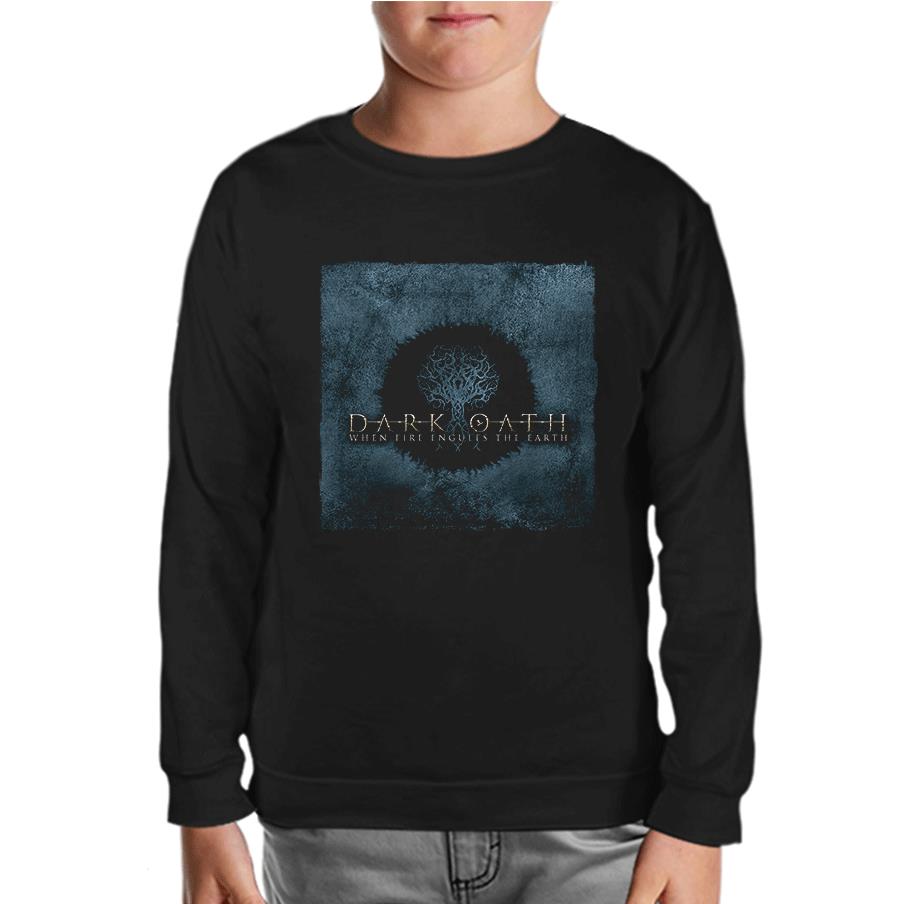 Dark Oath - When Fire Black Kids Sweatshirt