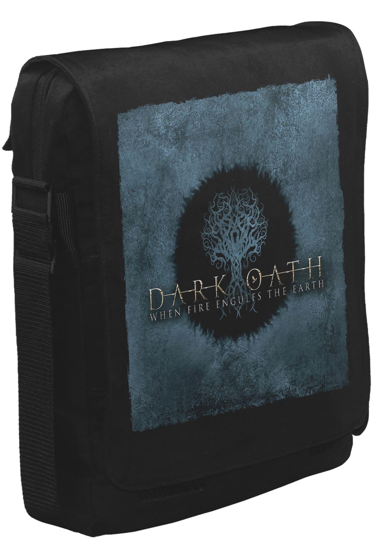 Dark Oath - When Fire Unisex Black Messenger Bag 