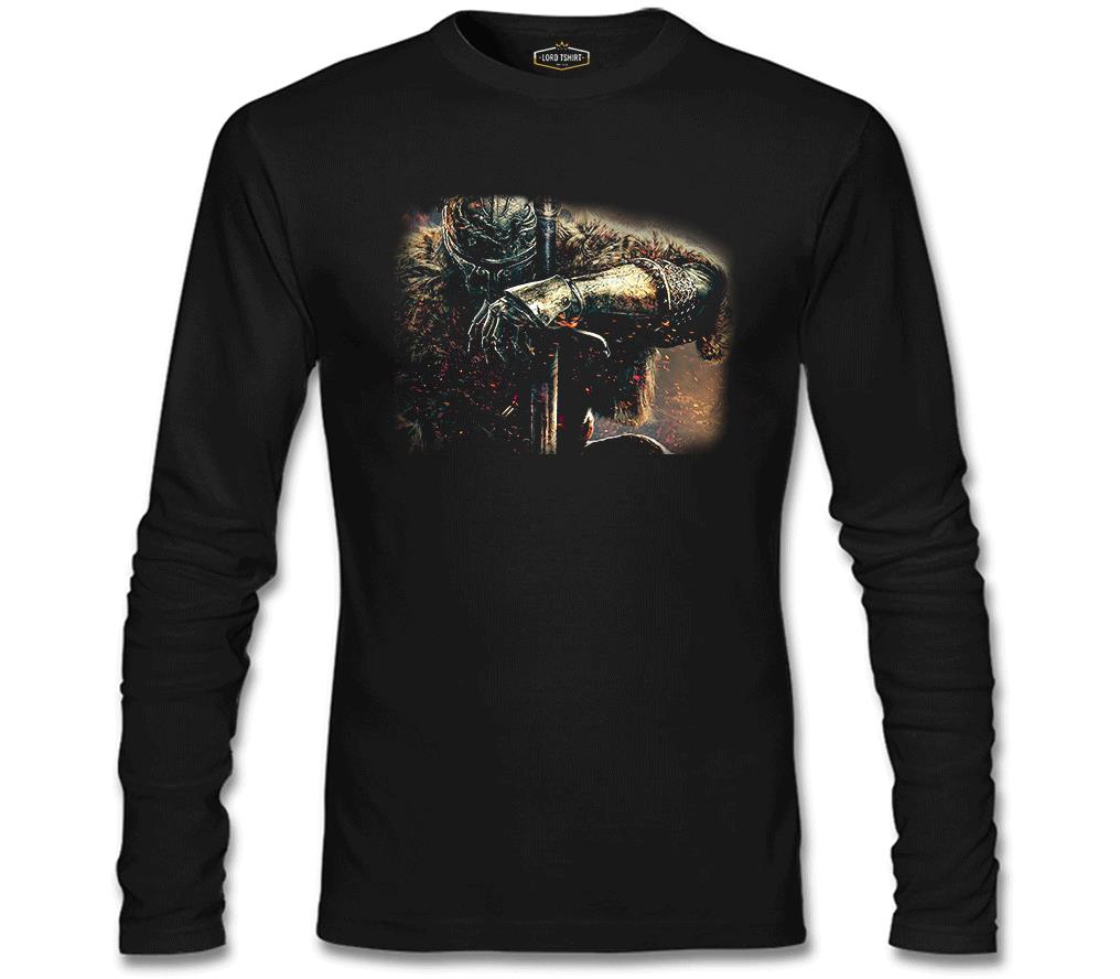 Dark Souls - Frost Siyah Erkek Sweatshirt