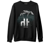 Dark Tranquility - Fiction Blue Siyah Erkek Kalın Sweatshirt