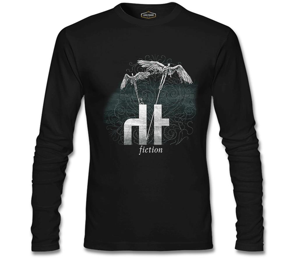 Dark Tranquility - Fiction Blue Siyah Erkek Sweatshirt