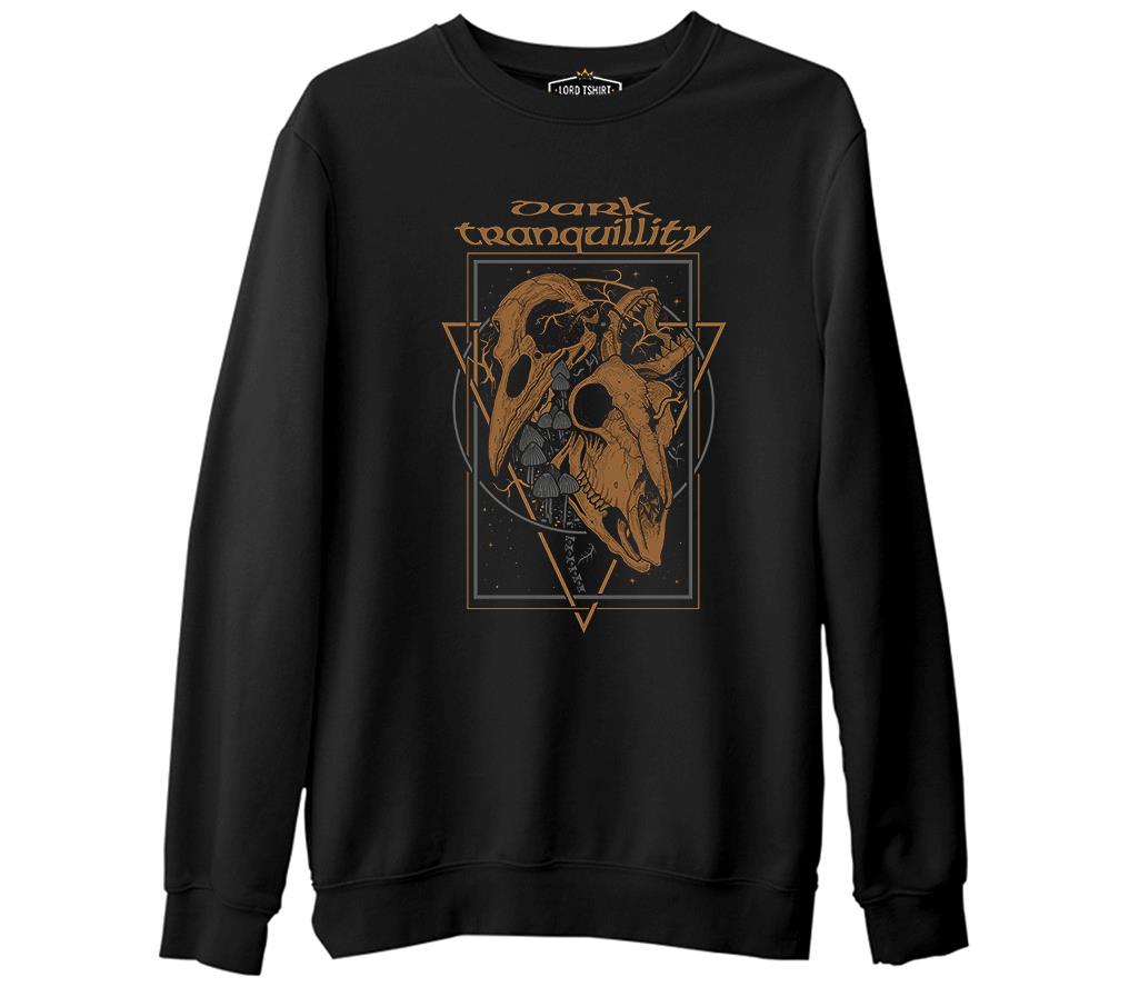 Dark Tranquillity - Skulls Siyah Erkek Kalın Sweatshirt