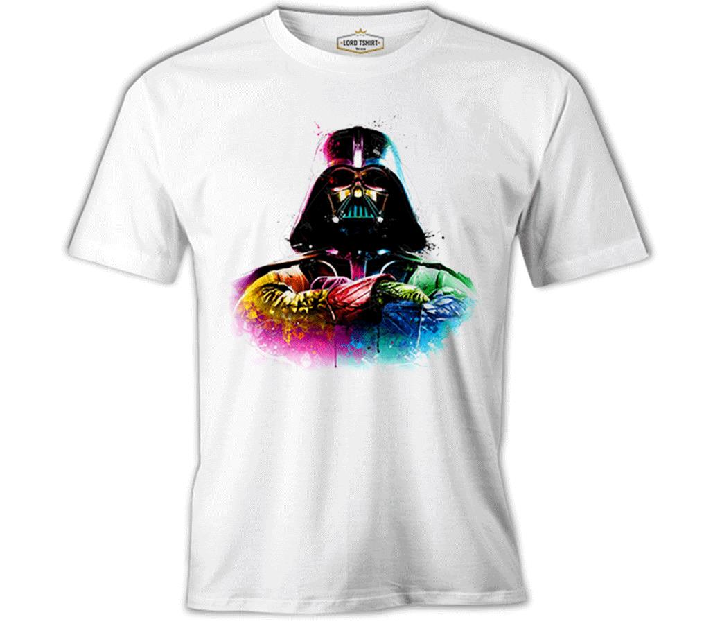 Darth Vader Beyaz Erkek Tshirt