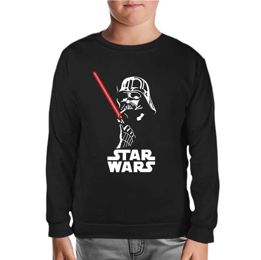 Darth Vader Smoking Black Kids Sweatshirt