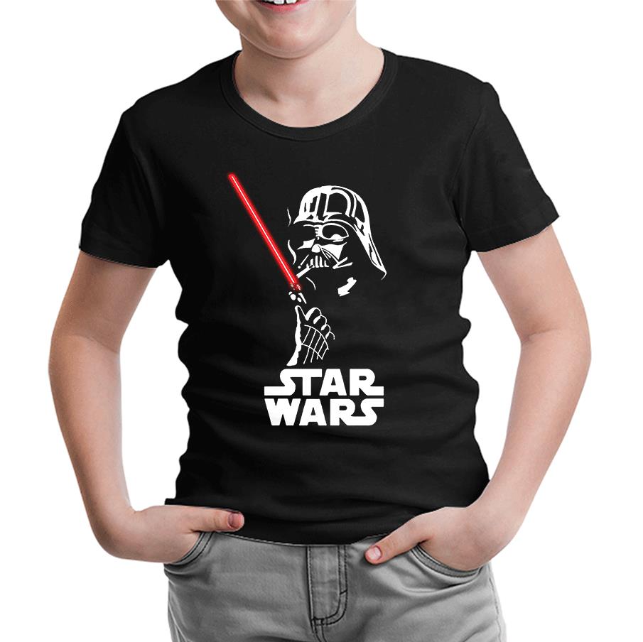 Darth Vader Smoking Black Kids Tshirt
