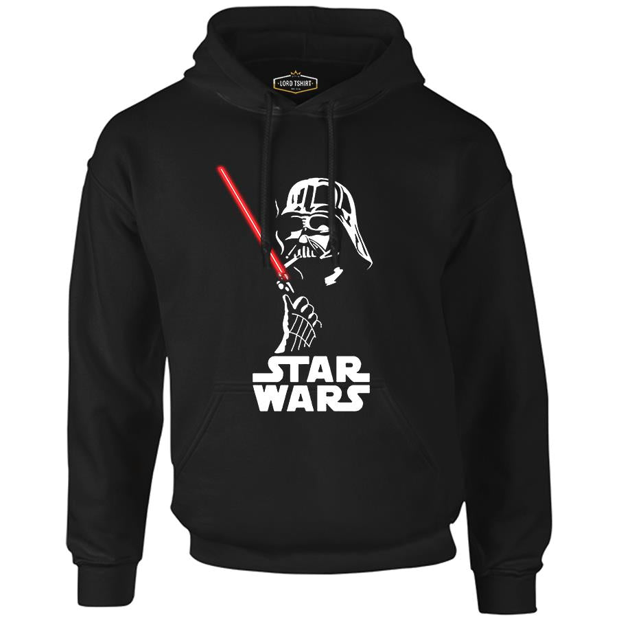 Darth Vader Smoking Siyah Erkek Fermuarsız Kapşonlu