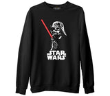 Darth Vader Smoking  Siyah Erkek Kalın Sweatshirt