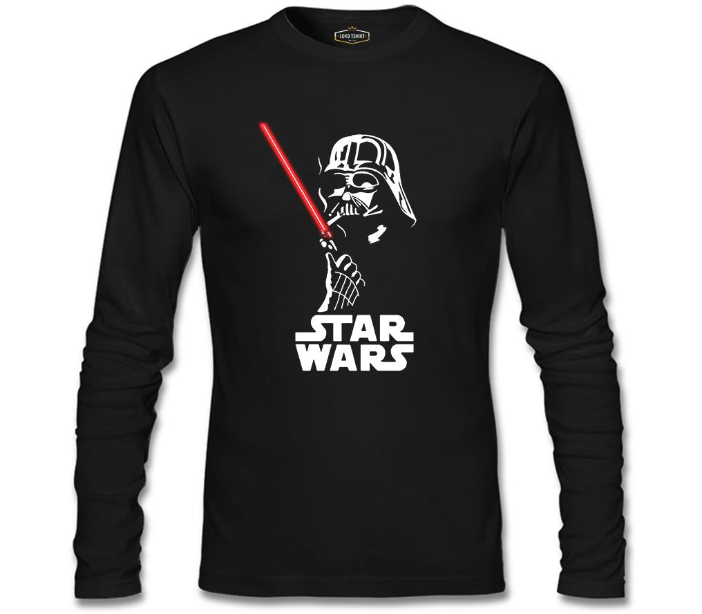 Darth Vader Smoking Siyah Erkek Sweatshirt