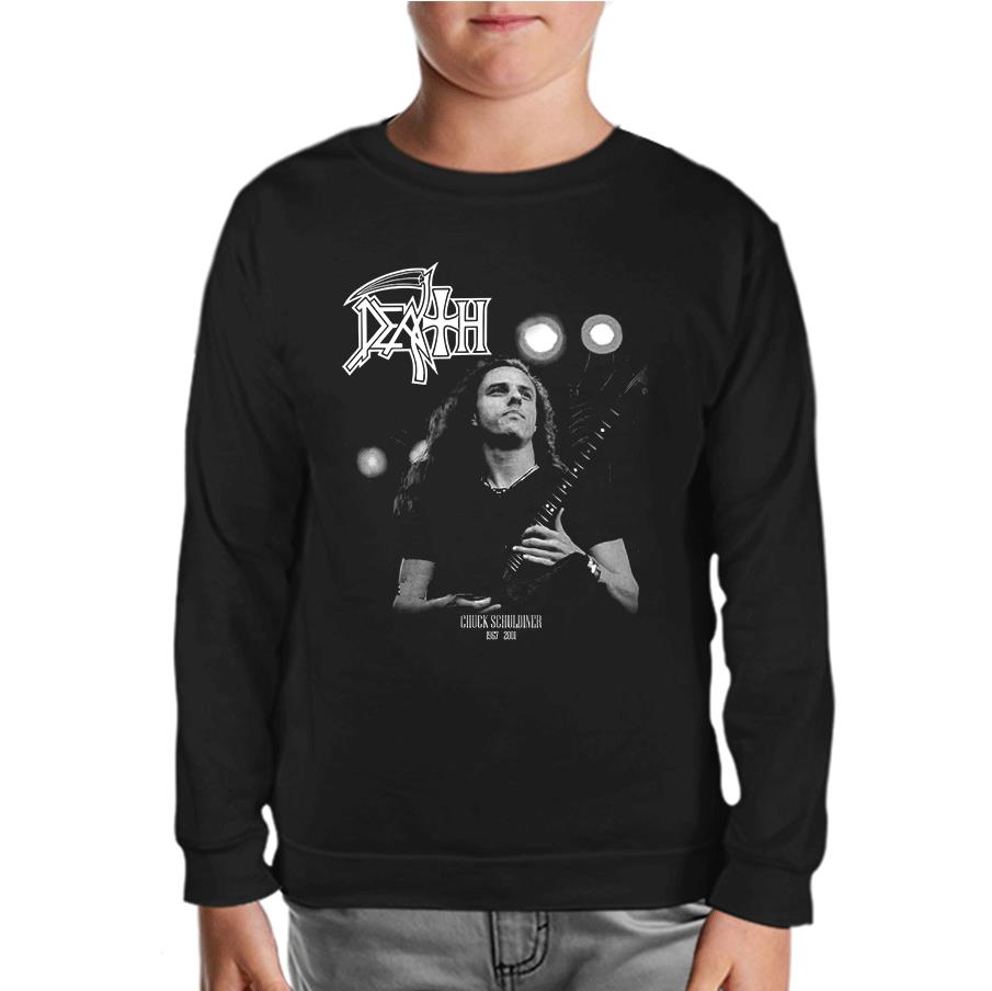 Death - Chuck Schuldiner Black Kids Sweatshirt
