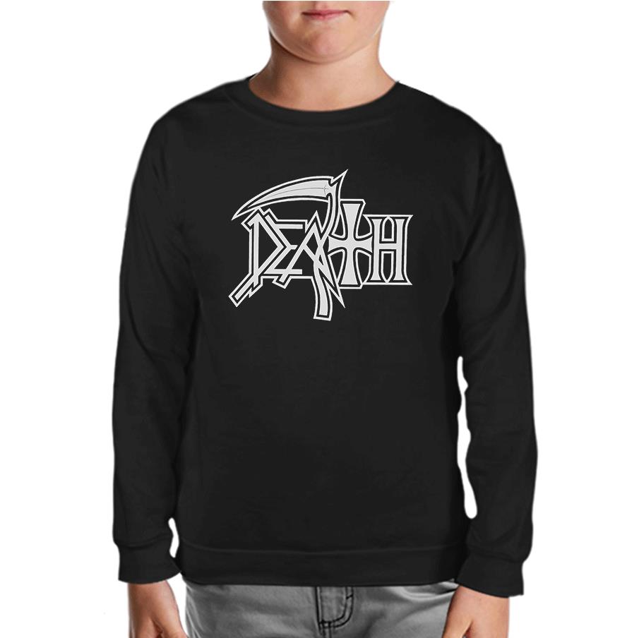 Death - Logo 2 Black Kids Sweatshirt