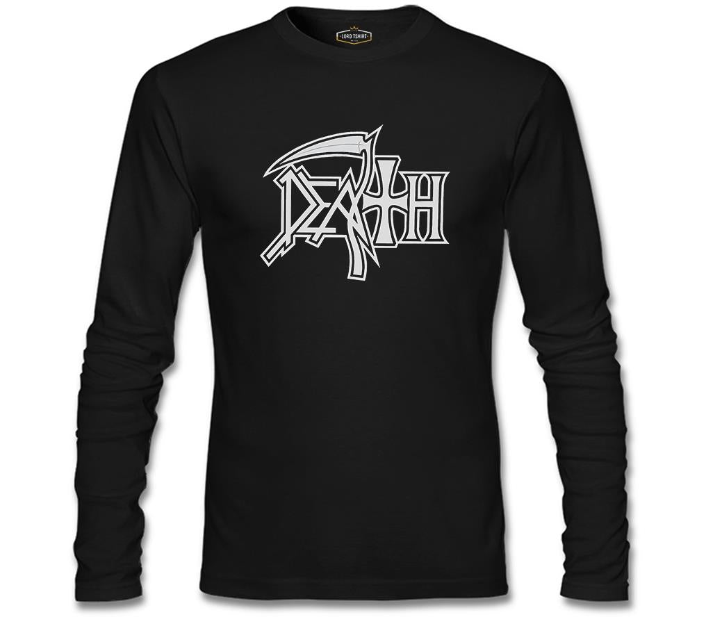 Death - Logo 2 Siyah Erkek Sweatshirt