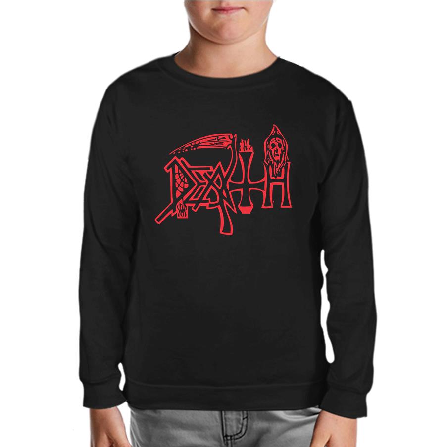Death - Logo Siyah Çocuk Sweatshirt