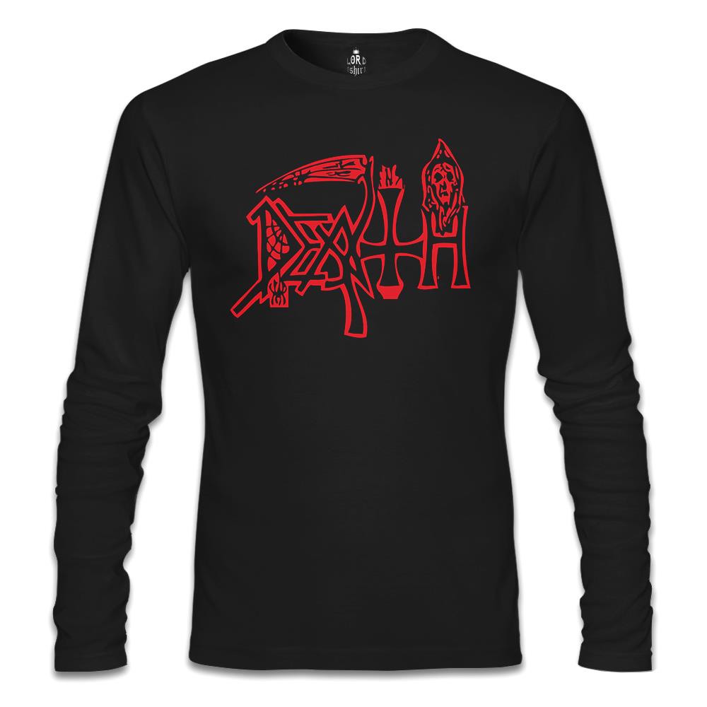Death - Logo Siyah Erkek Sweatshirt