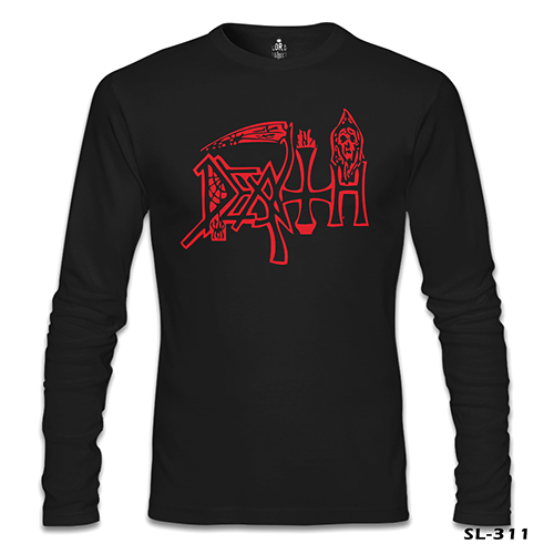 Death - Logo Siyah Erkek Sweatshirt