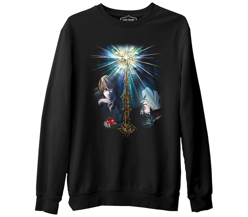 Death Note - 2  Siyah Erkek Kalın Sweatshirt